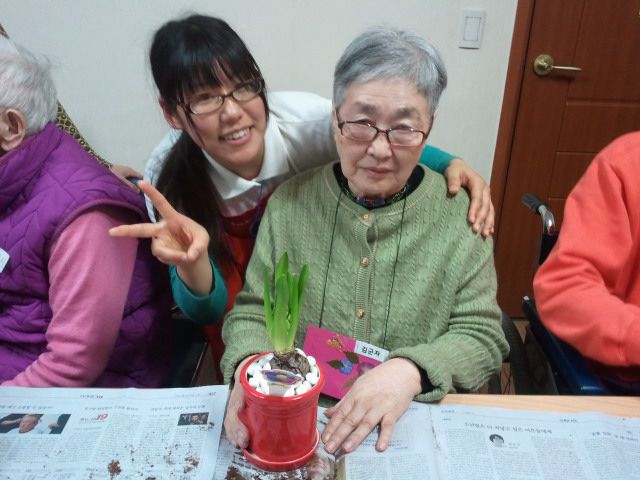 원예치료 진행 